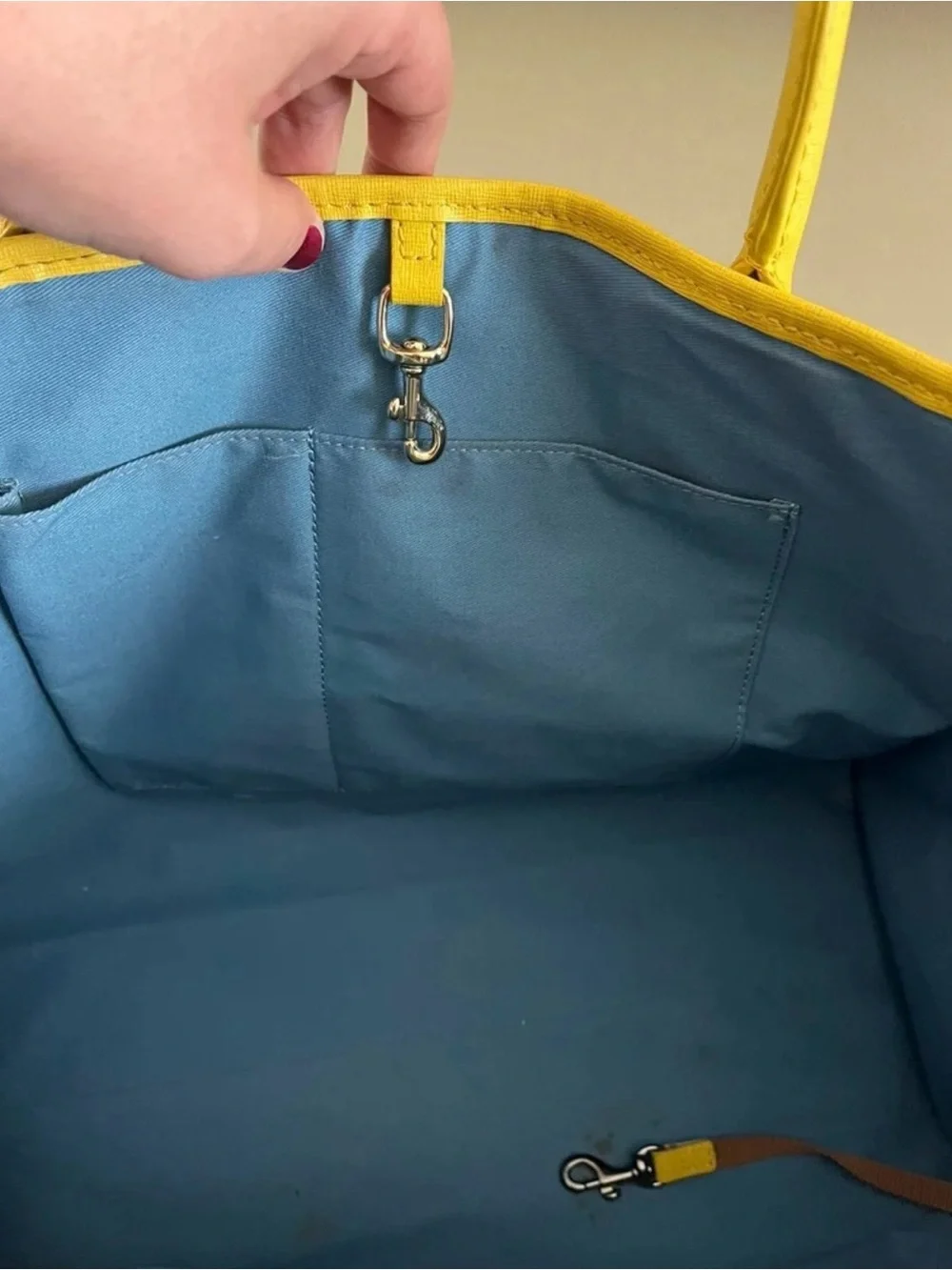 Dooney & Bourke Yellow Lemon Print Tote